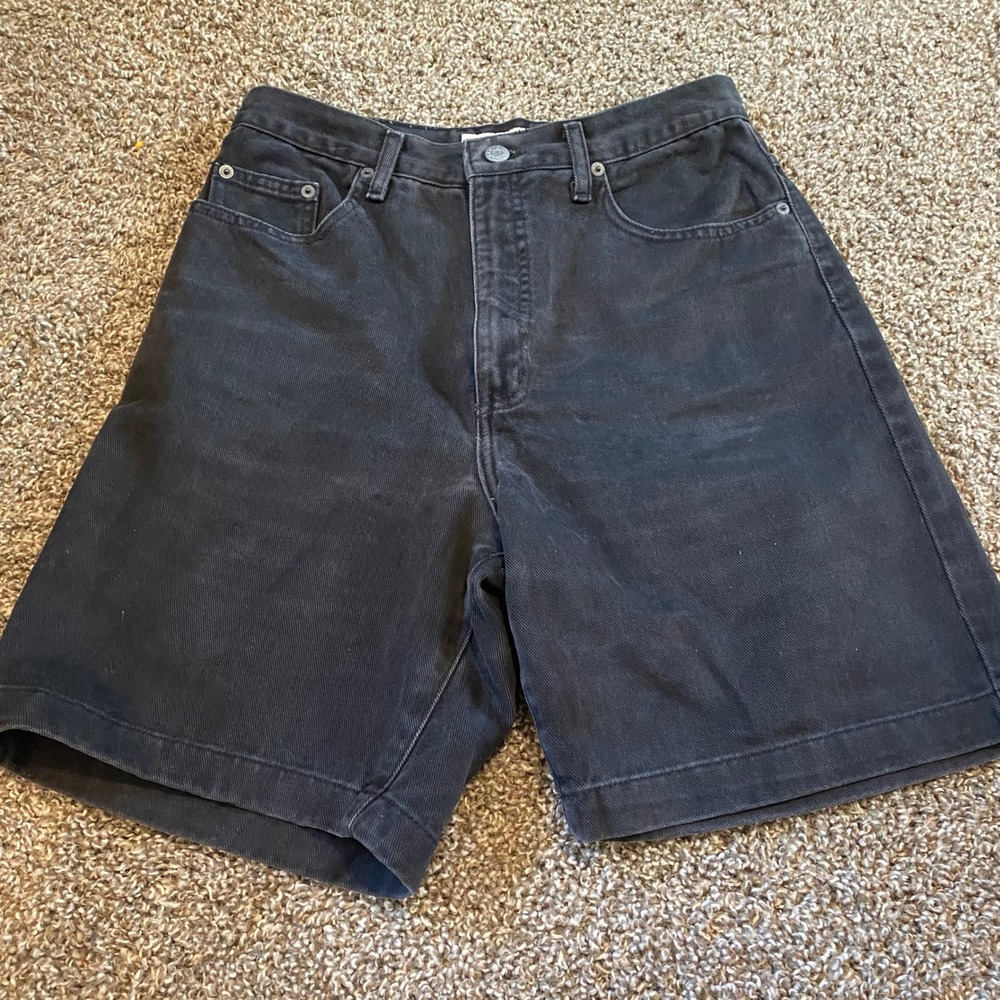 Guess‎ Denim Shorts Mens 31 Black Excellent Vintage High Rise 90s Jean Shorts